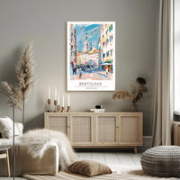 Artistic Impression of Bratislava Poster PosterGoat