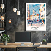 Artistic Impression of Bratislava Poster PosterGoat