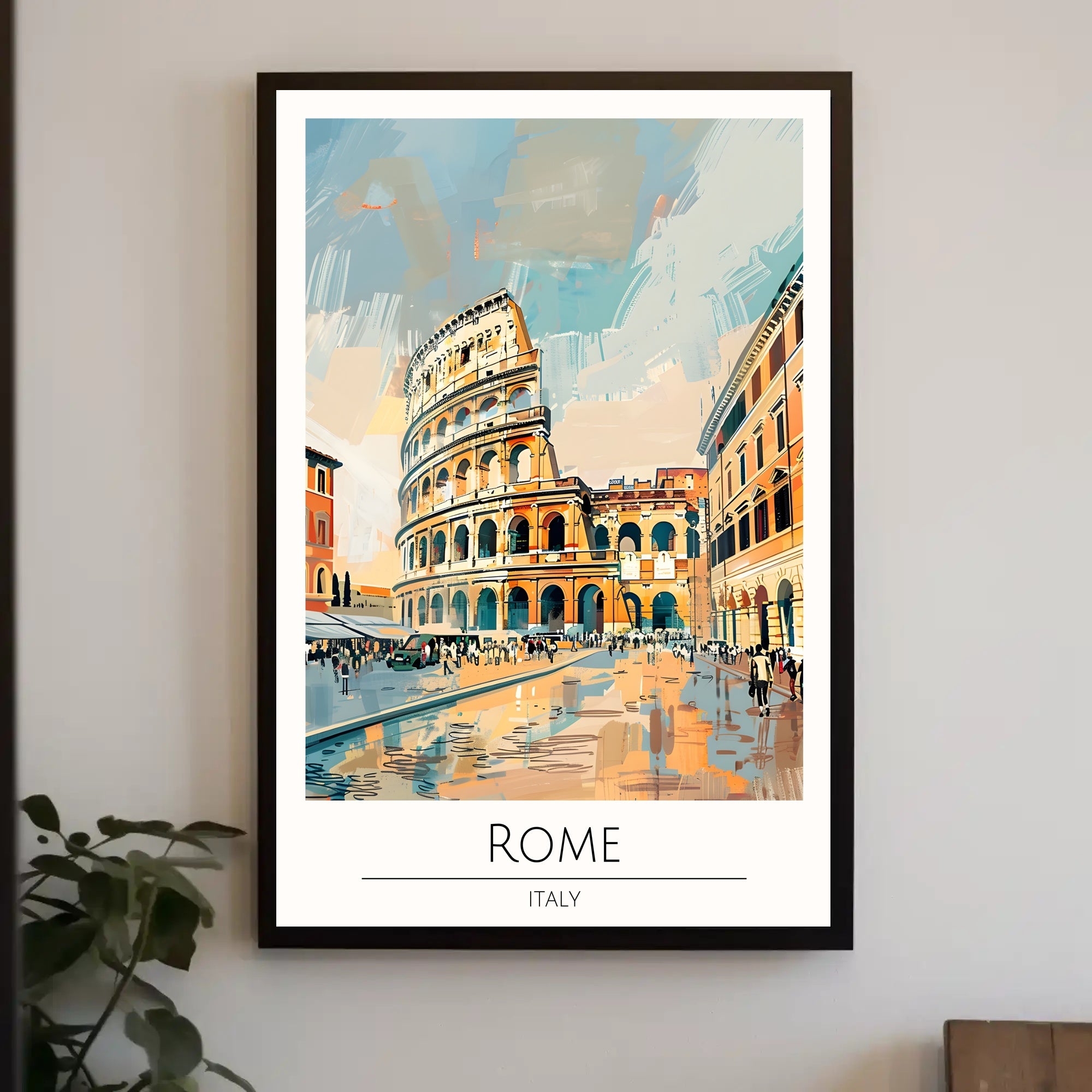 Artistic Impression of Rome Poster PosterGoat