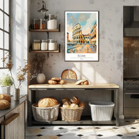Artistic Impression of Rome Poster PosterGoat