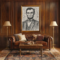 Artistic Portrait of a Historical Figure Poster PosterGoat