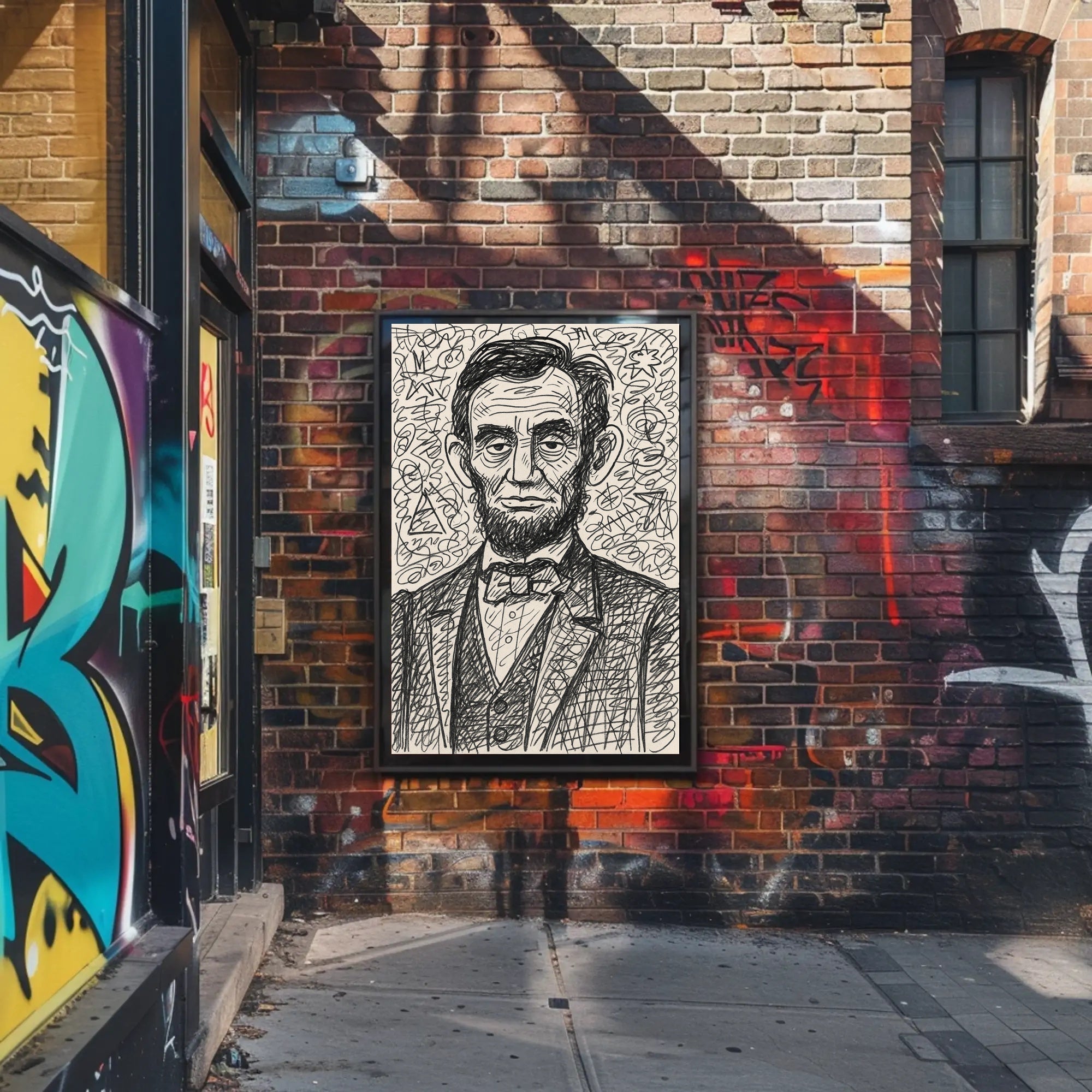 Artistic Portrait of a Historical Figure Poster PosterGoat