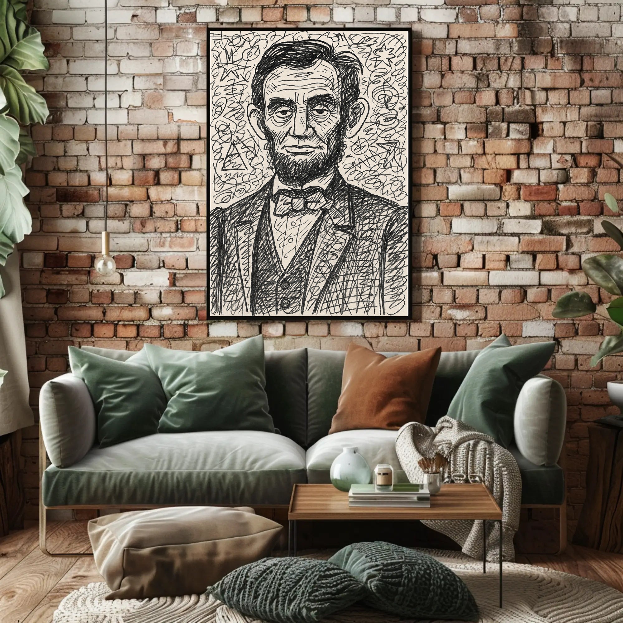 Artistic Portrait of a Historical Figure Poster PosterGoat