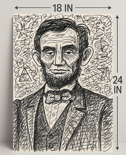 Artistic Portrait of a Historical Figure Poster PosterGoat