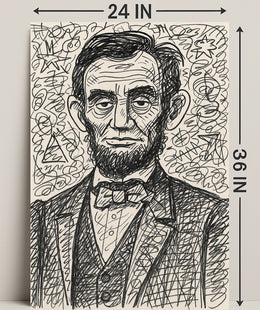 Artistic Portrait of a Historical Figure Poster PosterGoat