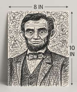 Artistic Portrait of a Historical Figure Poster PosterGoat