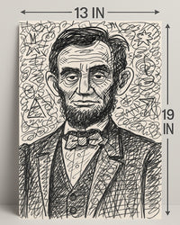 Artistic Portrait of a Historical Figure Poster PosterGoat