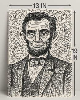 Artistic Portrait of a Historical Figure Poster PosterGoat