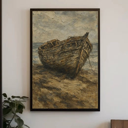 Artistic Shipwreck Poster - Abstract, Artistic, or Pop Culture Poster PosterGoat