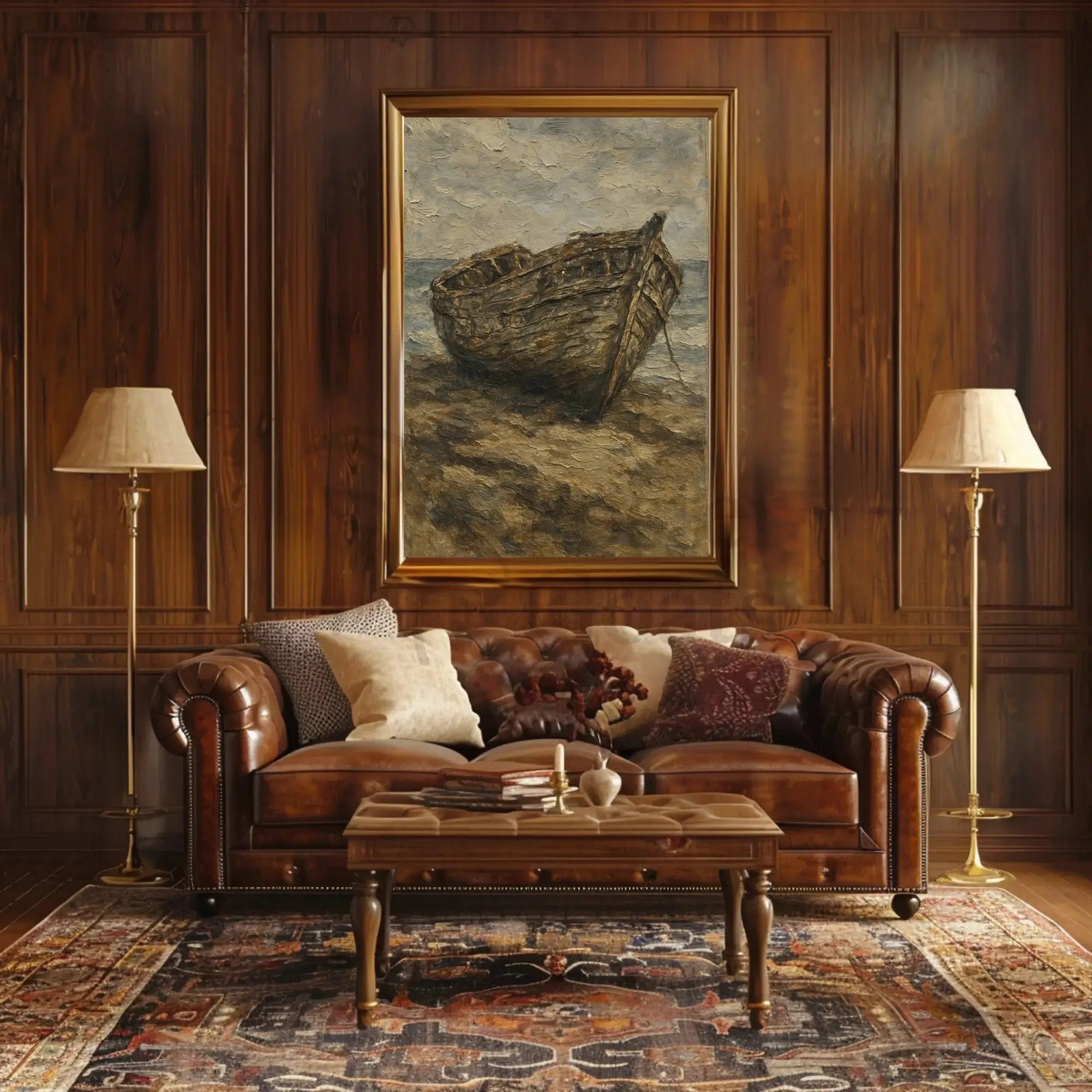 Artistic Shipwreck Poster - Abstract, Artistic, or Pop Culture Poster PosterGoat