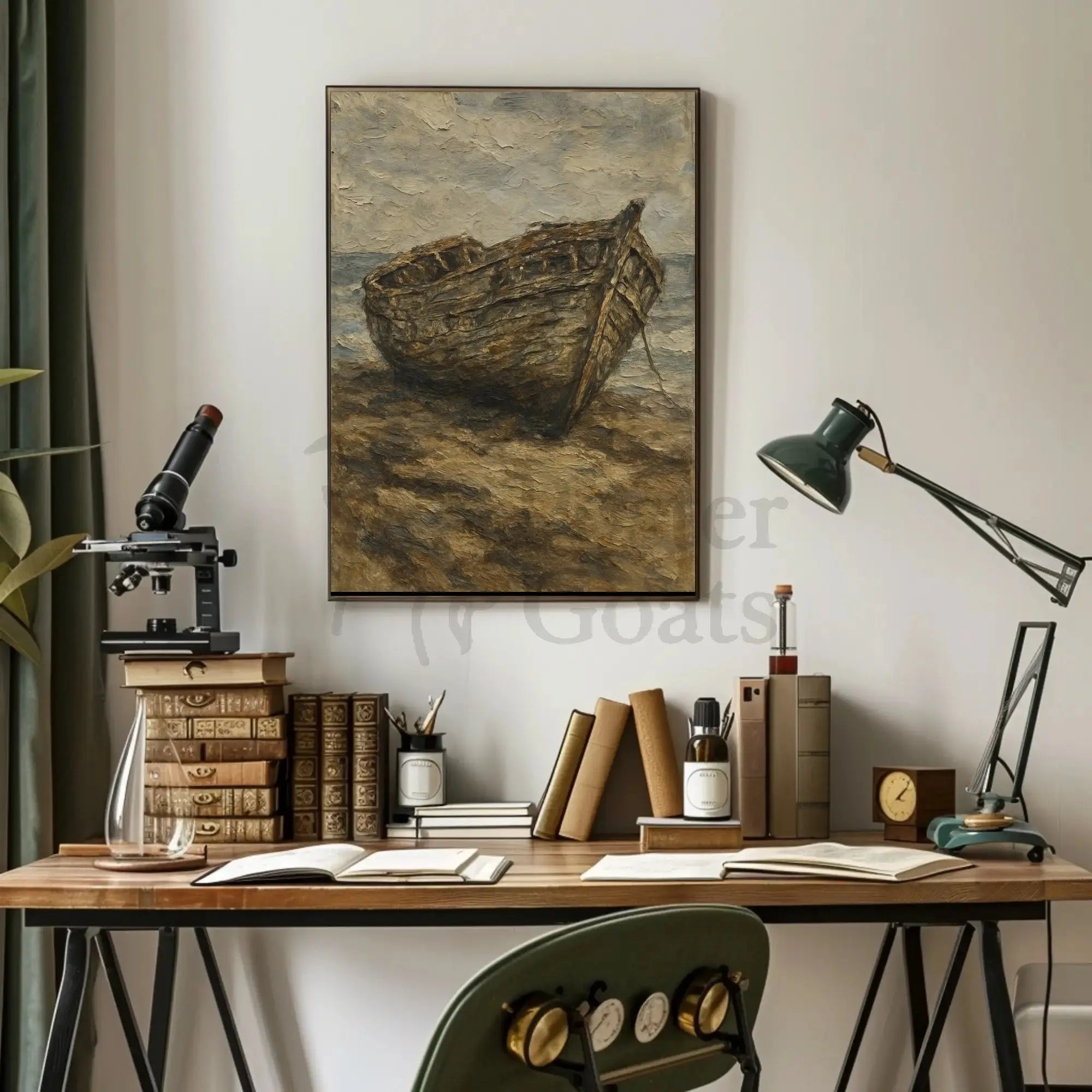 Artistic Shipwreck Poster - Abstract, Artistic, or Pop Culture Poster PosterGoat