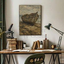 Artistic Shipwreck Poster - Abstract, Artistic, or Pop Culture Poster PosterGoat