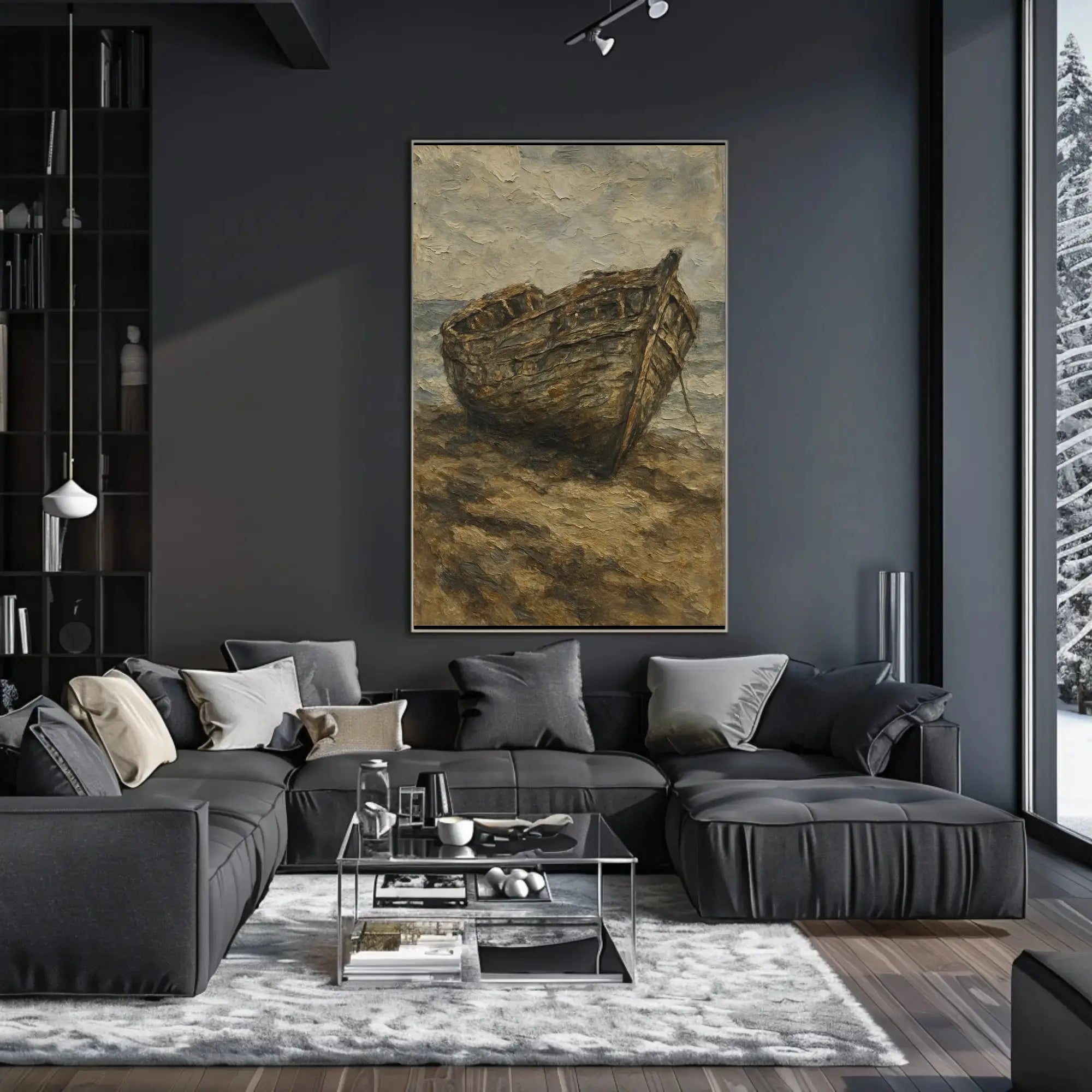 Artistic Shipwreck Poster - Abstract, Artistic, or Pop Culture Poster PosterGoat