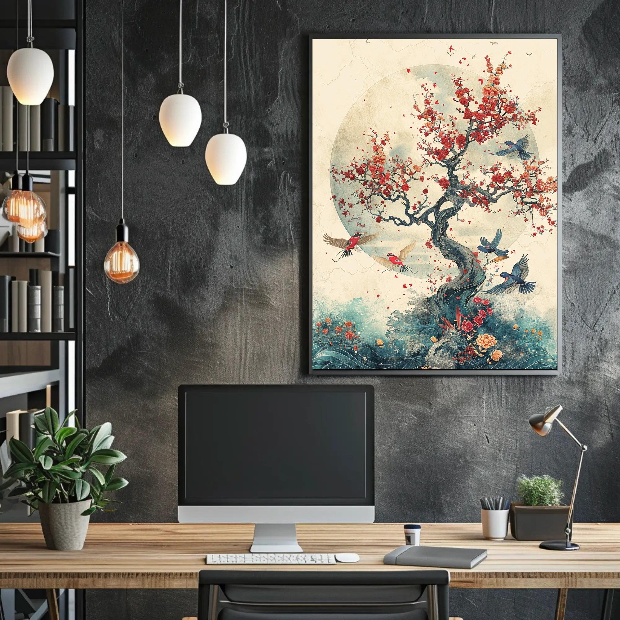 Artistic Tree Harmony with Nature Poster PosterGoat