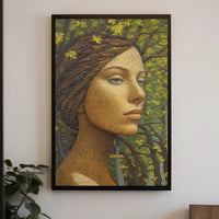 Artistic Woman-Nature Harmony Abstract, Artistic, or Pop Culture Poster PosterGoat