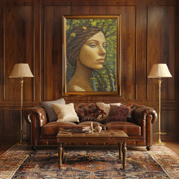 Artistic Woman-Nature Harmony Abstract, Artistic, or Pop Culture Poster PosterGoat