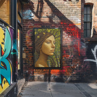 Artistic Woman-Nature Harmony Abstract, Artistic, or Pop Culture Poster PosterGoat
