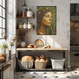 Artistic Woman-Nature Harmony Abstract, Artistic, or Pop Culture Poster PosterGoat