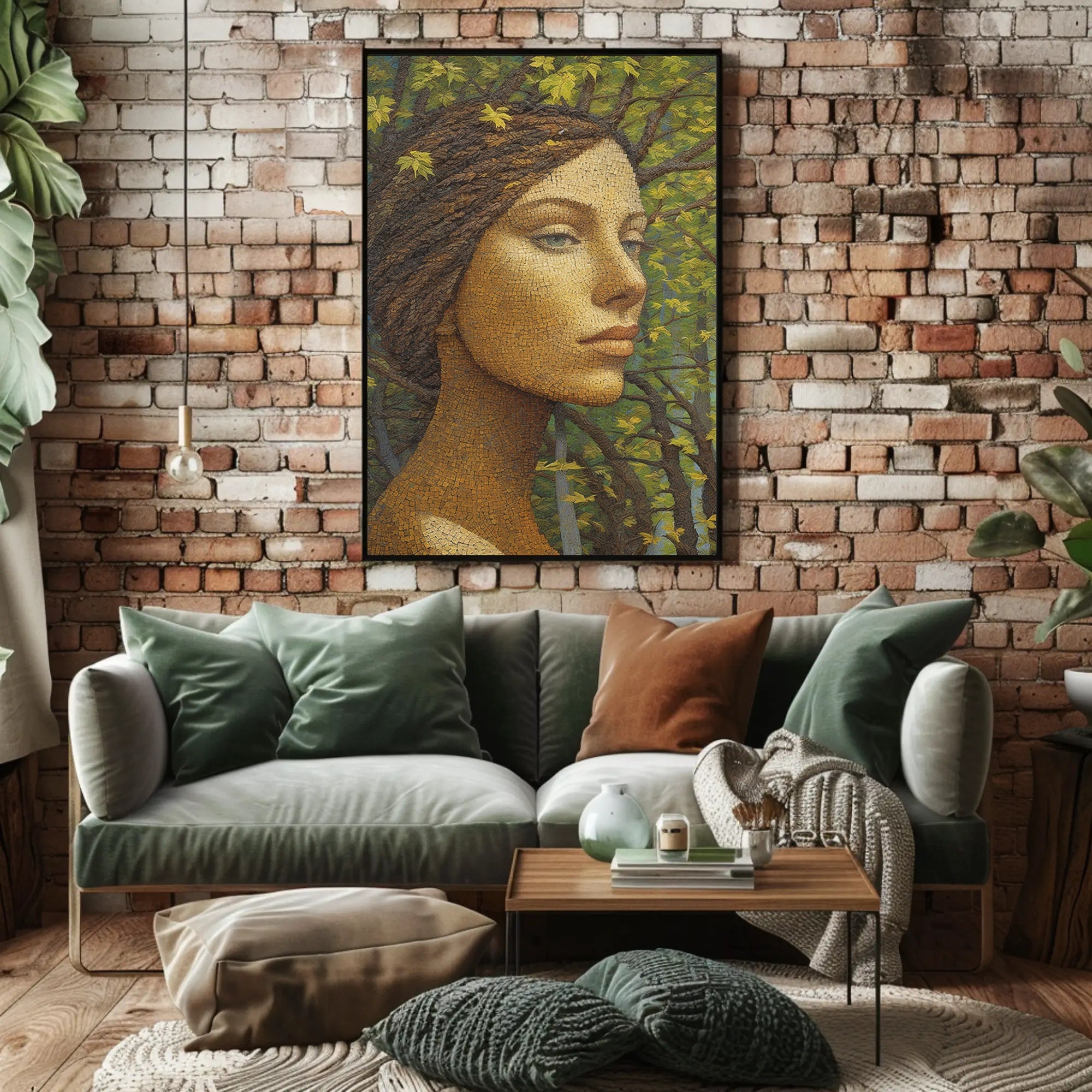 Artistic Woman-Nature Harmony Abstract, Artistic, or Pop Culture Poster PosterGoat