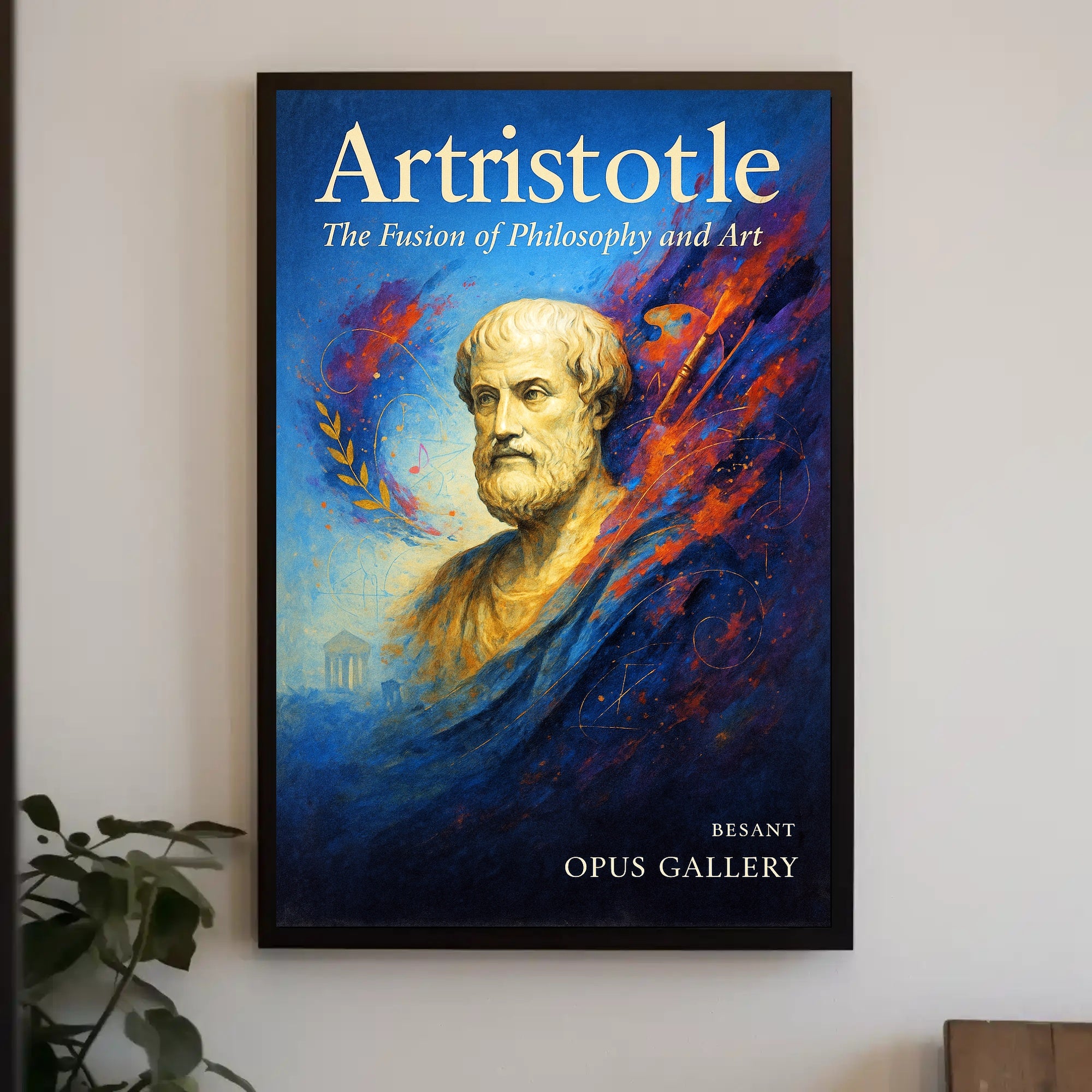 Artristotle The Fusion of Philosophy and Art Poster PosterGoat
