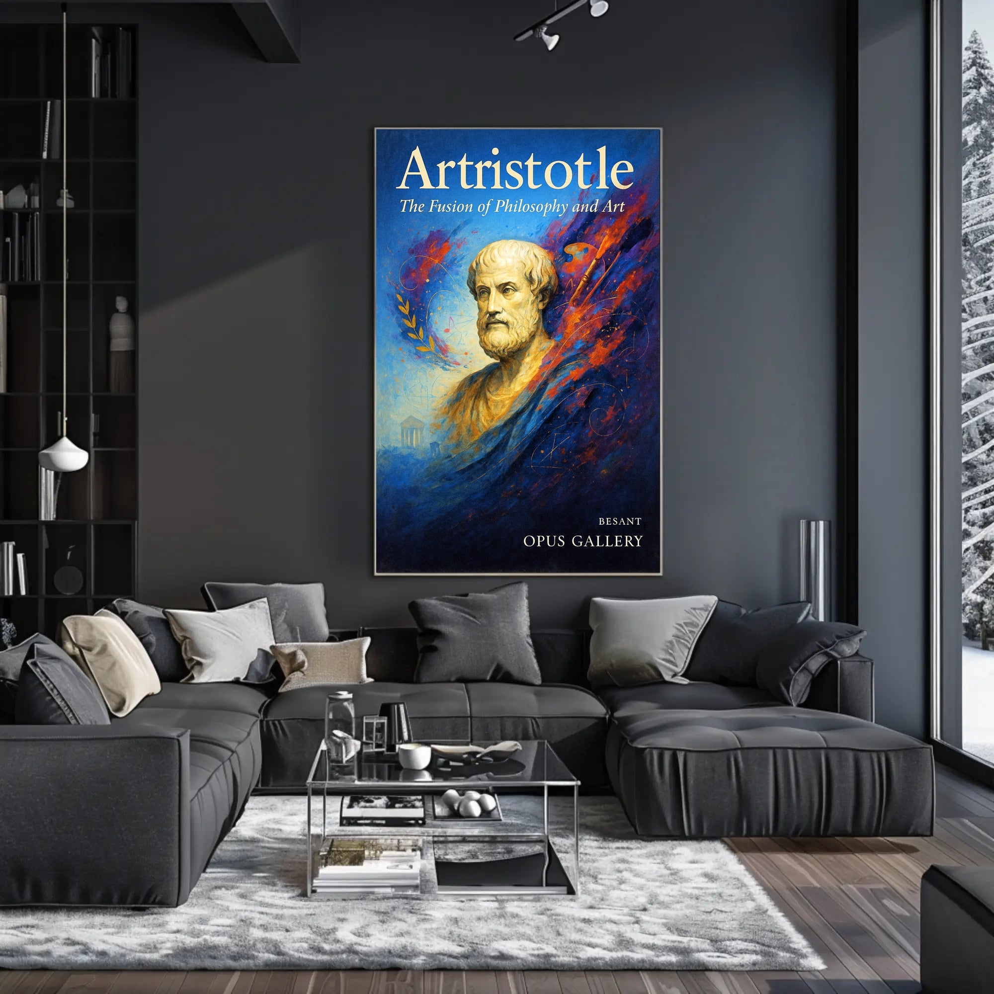 Artristotle The Fusion of Philosophy and Art Poster PosterGoat