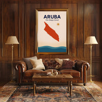 Aruba One Happy Island Poster PosterGoat