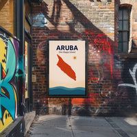 Aruba One Happy Island Poster PosterGoat