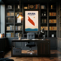 Aruba One Happy Island Poster PosterGoat