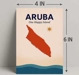Aruba One Happy Island Poster PosterGoat