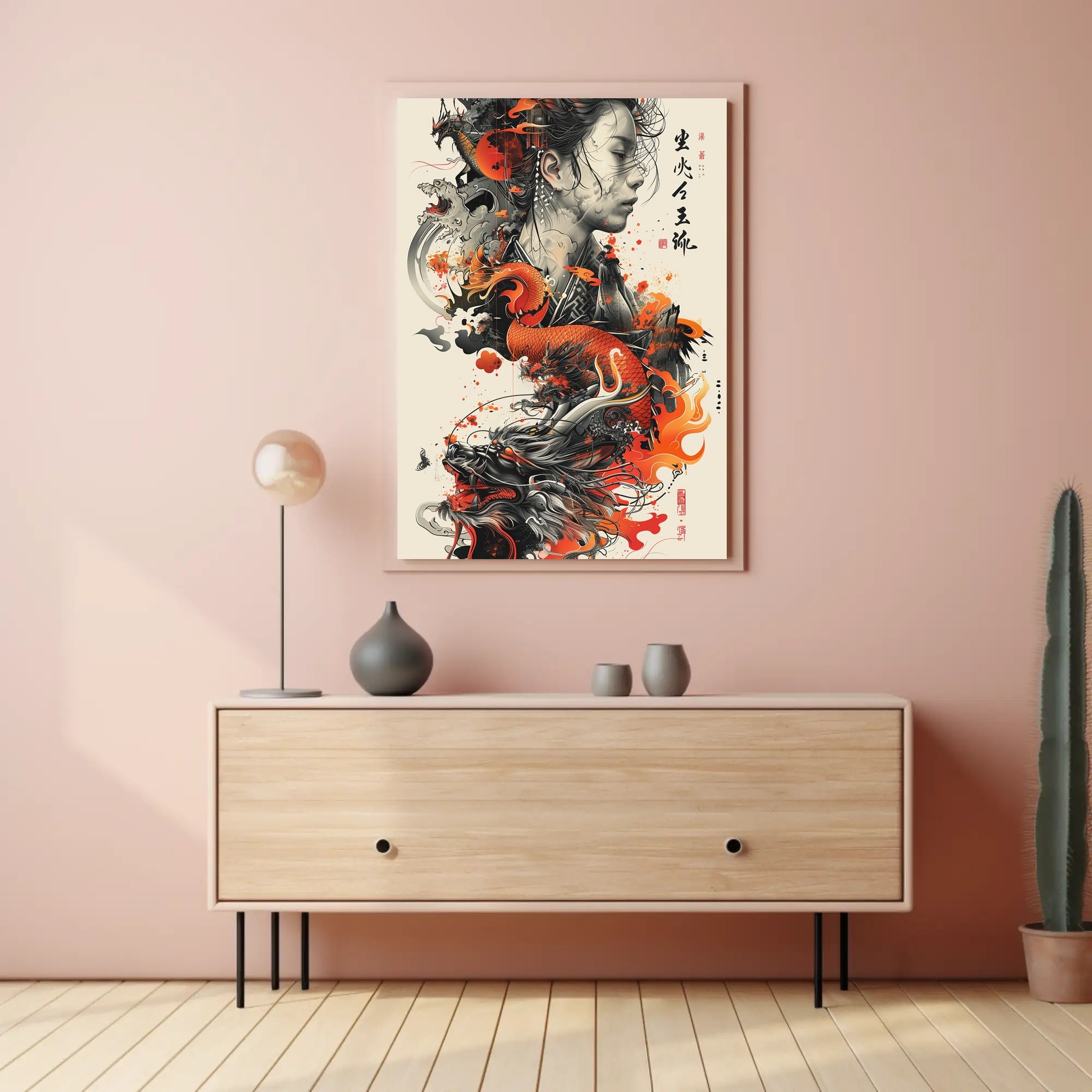 Asian Mythical Dragons Art: Cultural or Heritage Poster PosterGoat