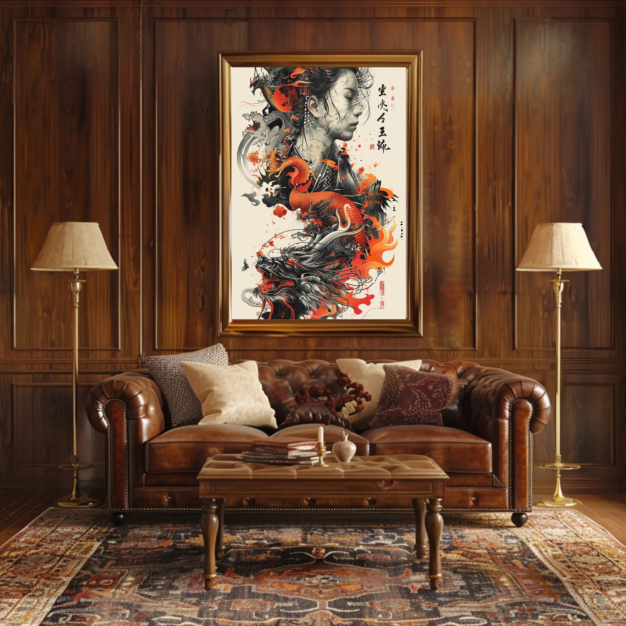 Asian Mythical Dragons Art: Cultural or Heritage Poster PosterGoat