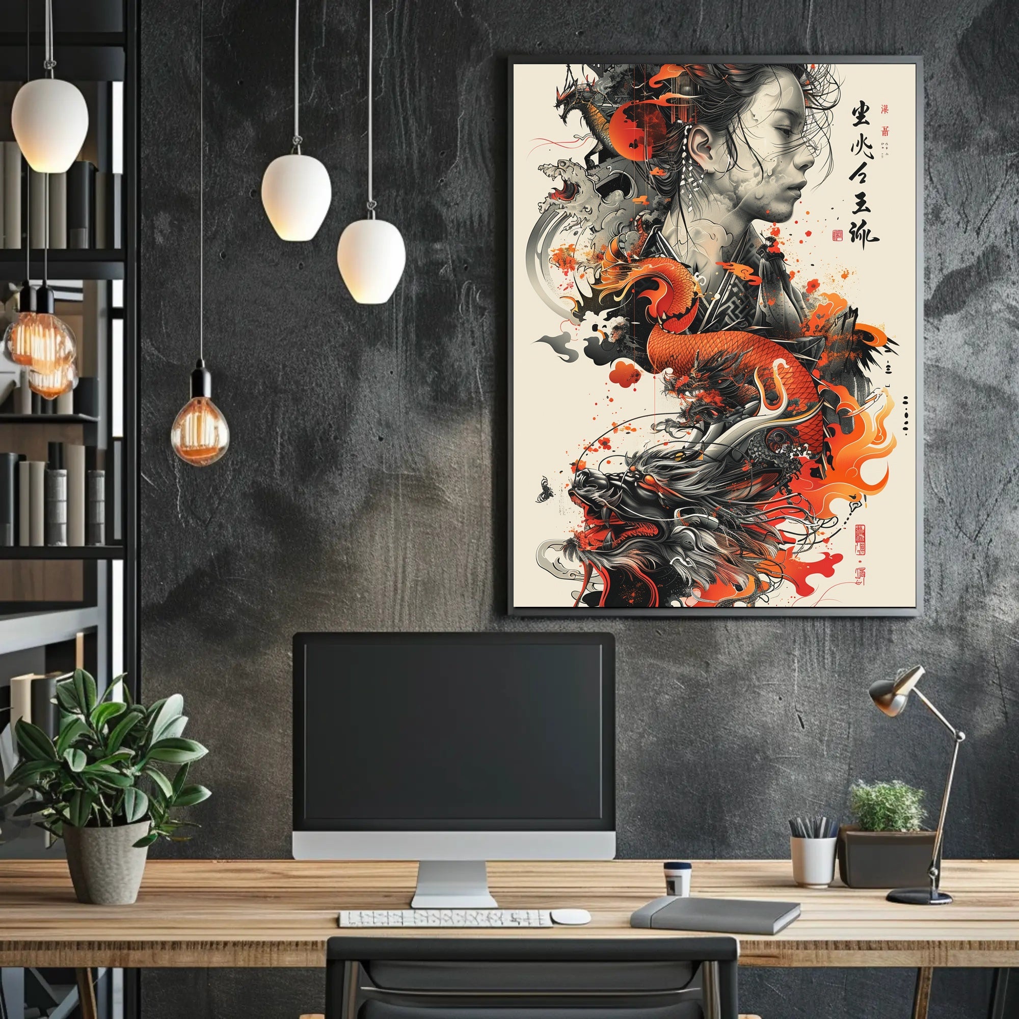 Asian Mythical Dragons Art: Cultural or Heritage Poster PosterGoat