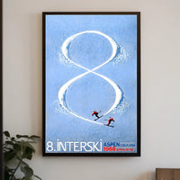 Aspen 1968 Interski Event Vintage Sports Poster PosterGoat