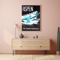 Aspen Ski Adventure in Winter Sports Poster PosterGoat