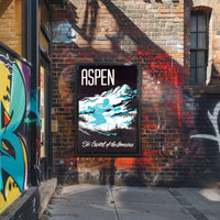Aspen Ski Adventure in Winter Sports Poster PosterGoat