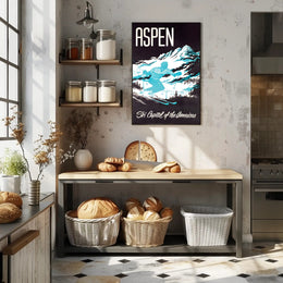 Aspen Ski Adventure in Winter Sports Poster PosterGoat
