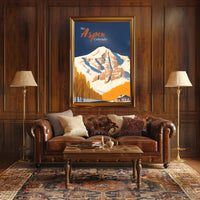 Aspen Skiing Adventure Vintage Travel Poster PosterGoat