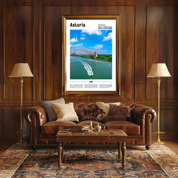 Astoria Scenic Bridge Travel Poster PosterGoat