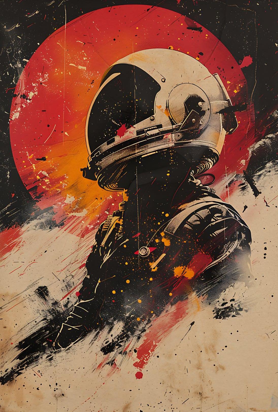Astronaut Adventure in Space Exploration Sci-Fi Poster PosterGoat