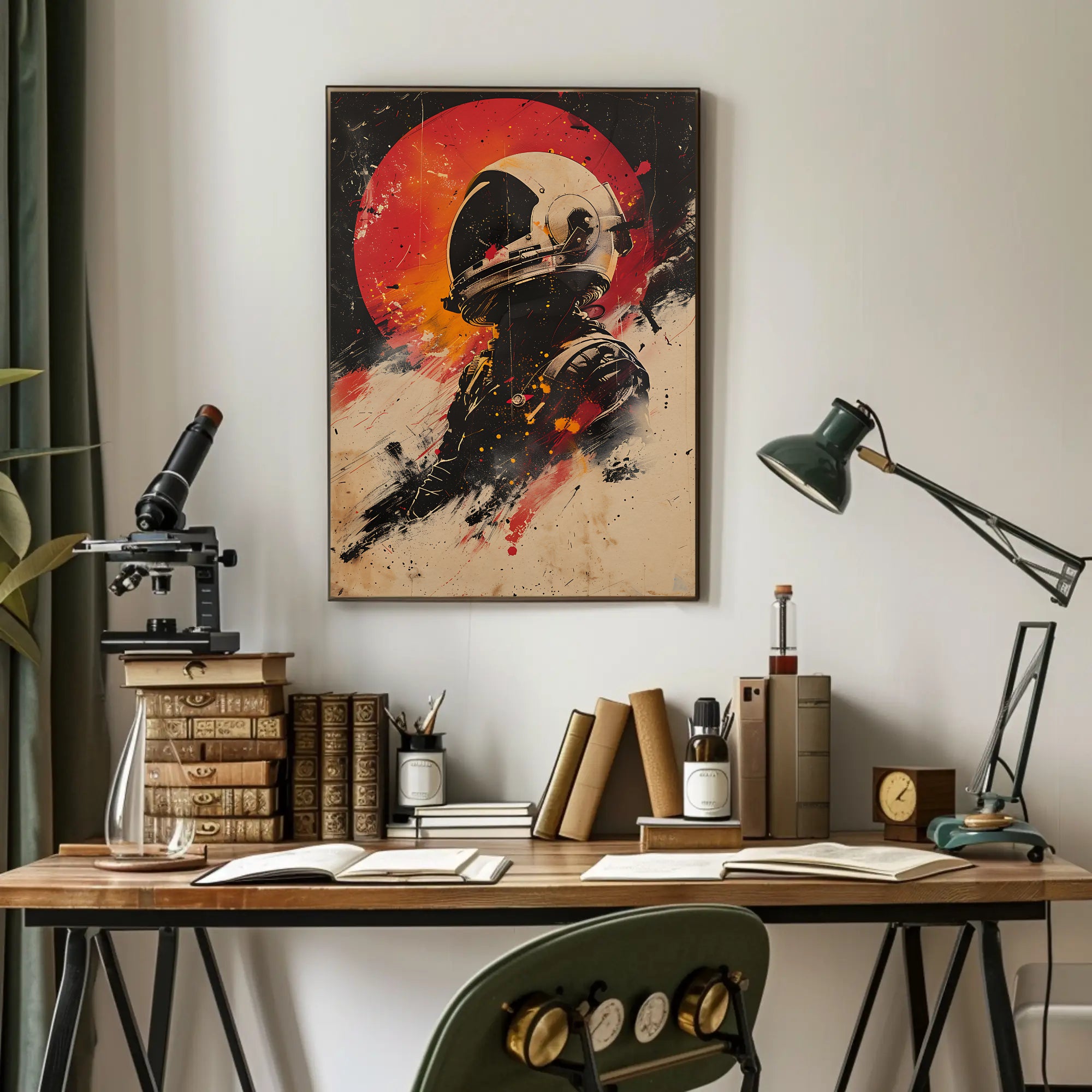 Astronaut Adventure in Space Exploration Sci-Fi Poster PosterGoat