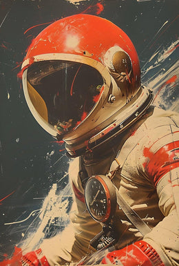 Astronaut Adventure in Space Futuristic Sci-Fi Poster PosterGoat