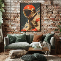Astronaut Adventure in Space Futuristic Sci-Fi Poster PosterGoat