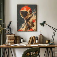 Astronaut Adventure in Space Futuristic Sci-Fi Poster PosterGoat