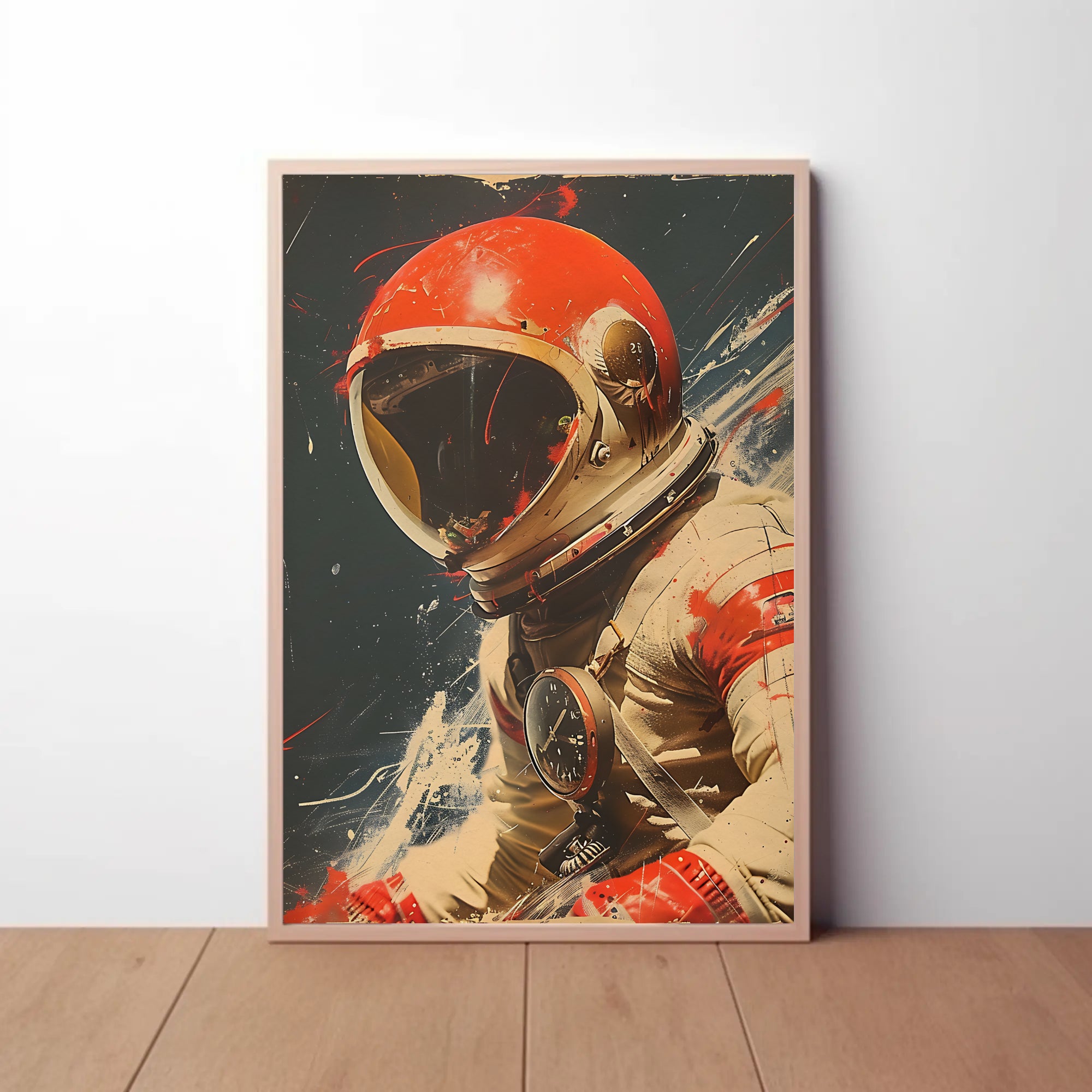Astronaut Adventure in Space Futuristic Sci-Fi Poster PosterGoat