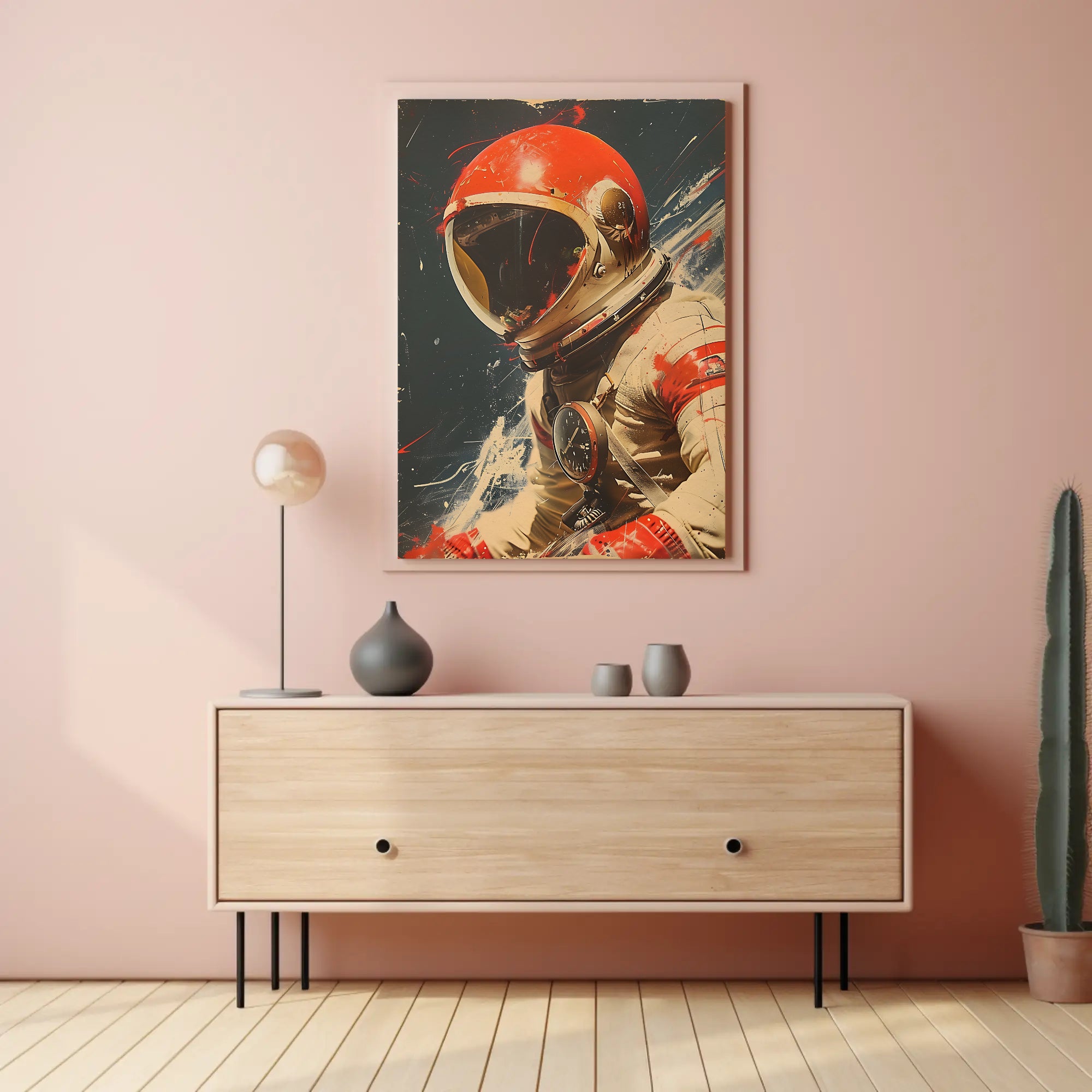 Astronaut Adventure in Space Futuristic Sci-Fi Poster PosterGoat