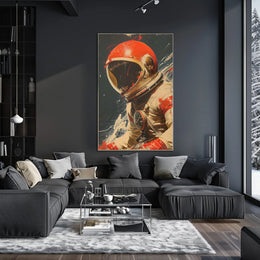 Astronaut Adventure in Space Futuristic Sci-Fi Poster PosterGoat