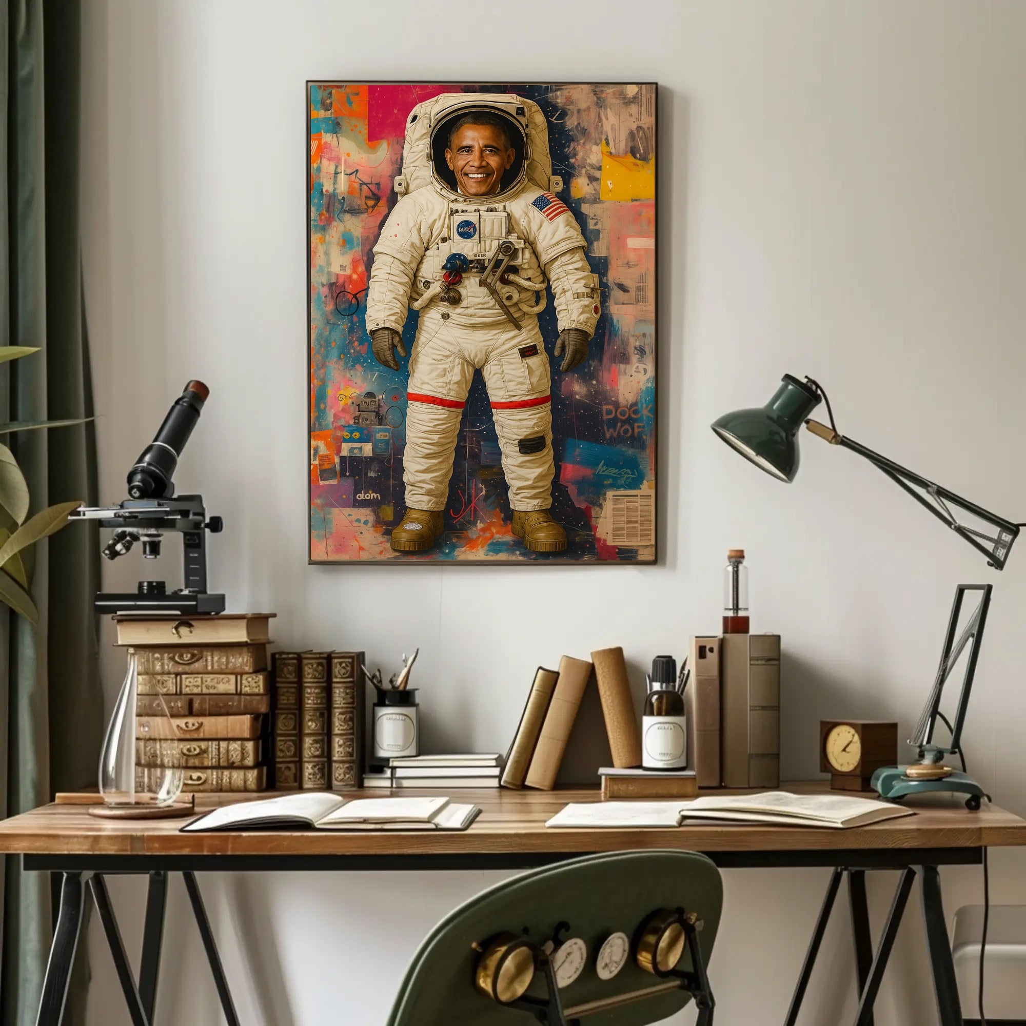 Astronaut Adventure: Futuristic Sci-Fi Poster PosterGoat
