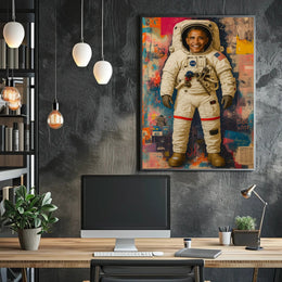 Astronaut Adventure: Futuristic Sci-Fi Poster PosterGoat