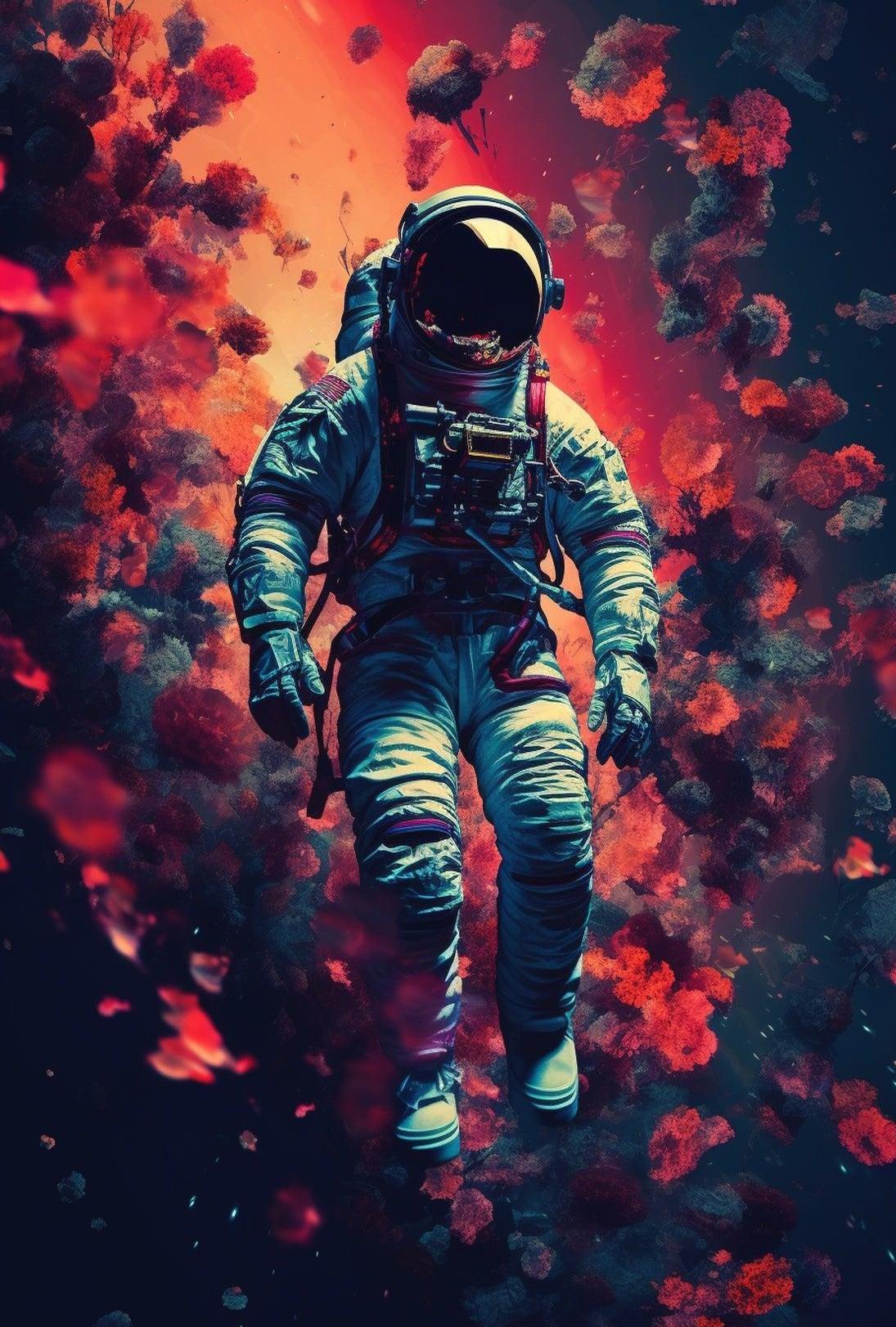 Astronaut Cosmic Adventure Futuristic Sci-Fi Poster PosterGoat