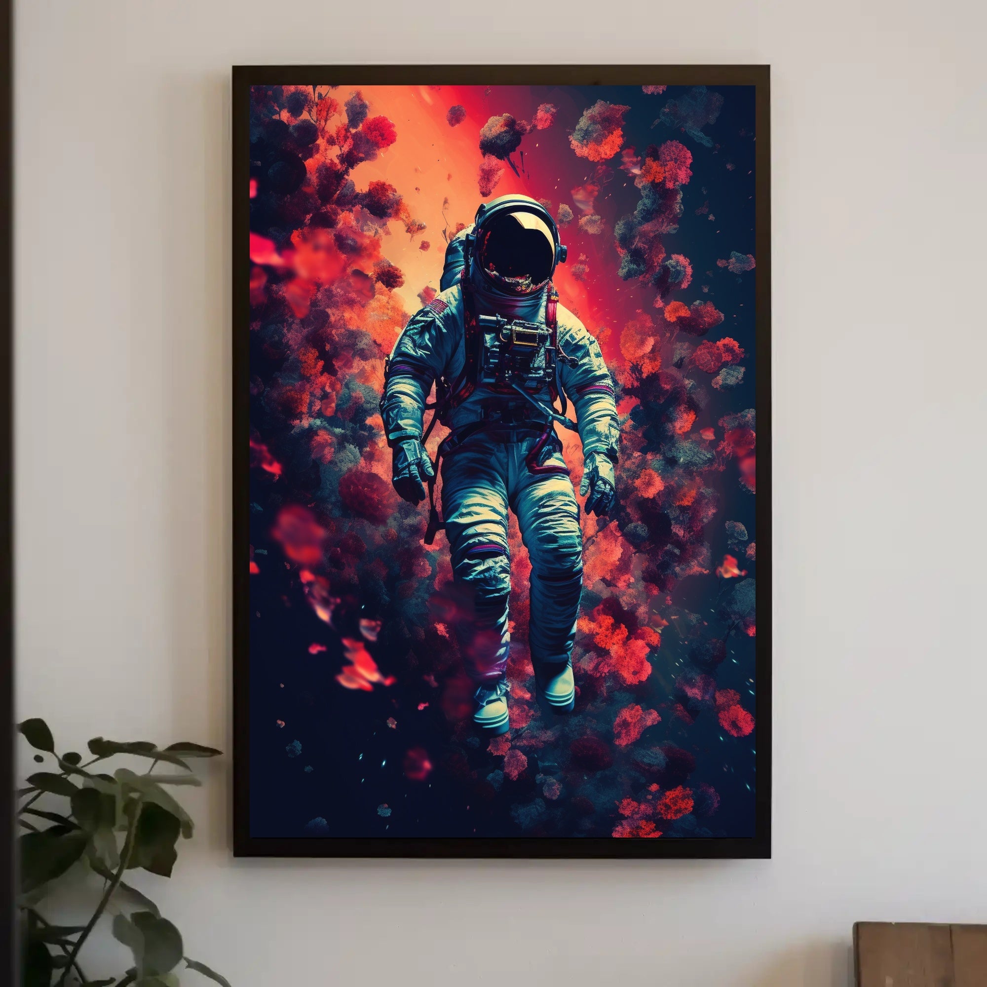 Astronaut Cosmic Adventure Futuristic Sci-Fi Poster PosterGoat
